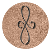 DAROUND 601 BK SH BZ Black Scroll Shimmer Bronze Background